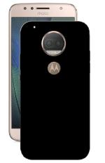 Shagya Motorola Moto G5S Plus Black Silicone Back Cover Case (Set Of 2)