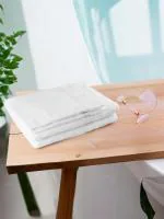 REGENCY EXPORTS PVT.LTD Quattro Towels 100% Cotton 400 GSM Set of 4 White