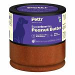 Pettr Superberries Peanut Butter for Dogs, 250g - Treats for Training Adult Small Puppy - Pumpkin, Flaxseeds, Cranberry, Strawberry, Raspberry, Blueberry, BlackBerry & Cranberry