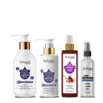 Quemico Professionnel Keratin Protein Smooth Daily Shampoo and Conditioner Set with Professional Hair Nourishing Serum and Red Onion Hair Oil, 700ml