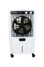 Summerking Cube Air Cooler for Home with Powerful Air Throw, 3 Way Speed Control Motor with Inverter Compatible (60L, White & Black)