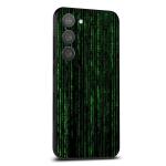 GADGETSWRAP Printed Vinyl Skin Sticker for Samsung Galaxy S23 Plus - matrix 3