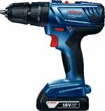 Bosch GSB 180-Li Professional 18V Cordless Impact Drill, 2 Gear Variable Speed with 2 x GBA 18V 2.0Ah battery, Quick charger GAL 18V-40, Carrying case (With 1 Year Warranty)
