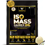 WellsPro ISO MASS XXL Mass/Weight Gainer Vanilla Whey Protein Powder 1 kg (Pack of 5)