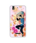 Casotec Couple Love Design Printed Silicon Soft TPU Back Case Cover for Yu Yureka