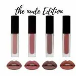 DIVYA UNIQUES Nude Mini Liquid Lipsticks for Make up Kit | Pack Of 4