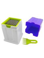 AD mini bazaar Frenchfries Cutter for Kitchen Potato Chipper for French Fries Potato Chips String Cutting Machine Double Blade Potato Chips Cutter French Fries Cutter(Purple Color-03).