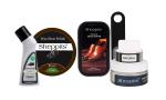 Sheppits Premium Shoe Shiner (Neutral), Shoe Polish (Brown), Shoe Horn (Black), Liquid Shoe Polish (Natural), & Shoe Cream (Natural) Combo | Shoe Care Kit