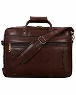 Hard Craft Brown Leather Messenger Bag 15.6 inch
