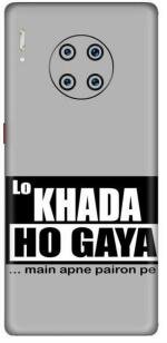 aadia Huawei Mate 30 Pro Matte Vinyl Quotes Printed Mobile Skin Sticker with Scratch Resistant Lamination