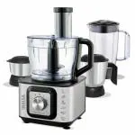 Inalsa INOX 1000 1000W Food Processor with Blender Jar,12 Accessories & Citrus Juicer,(Black/Silver)