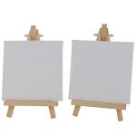 FRKB Mini Display Easel with Canvas Board 10x10cm Pack of 2pc