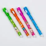 KIN Plastic Purple Spy Ink Pen With Uv Light Magic Marker Pens For Kids (Pack Of 4)