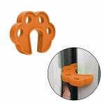 Safe-o-kid Fit All Sleek Design Strong Silicone Door Stopper- Brown Pack of 2