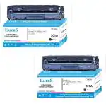 EAIERS 201A Compatible for Hp CF400A Toner Cartridge for HP Color Laserjet Pro M252dw, M252n, MFP M274n, MFP M277dw, MFP M277n (Black Pack of 2)