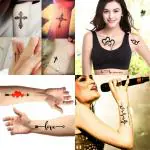 Temporary Tattoowala Heart Line Combo Pack of 4 Designs Temporary Tattoo Sticker For Men and Woman Temporary body Tattoo