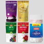 Charbhuja Premium Combo Of Charcoal Free Incense Sticks (400g) + Camphor 120g, Kesar Kasturi, 24 carat, Mix Fruit, Gulbahar