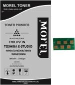 MOREL 4590D COMPATIBLE TONER POWDER (1 KG) AND TONER CHIP FOR USE IN TOSHIBA ESTUDIO 256/306 / 356SE / 456SE / 506SE PHOTOCOPIER Black Ink Cartridge