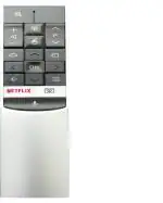 NixGlobal RC602S Android TV Remote with Netflix and Voice Function Compatible For TCL SMART 4K LED LCD TV Remote Controller (Black)