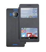 Heartly Microsoft Lumia 950 Xl Leather Black Back Case Cover