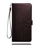 Trounce Vintage Leather Flip Wallet Case With Card Holder | Magentic Closure For Samsung Galaxy M11 | Mobile Case| Back Cover - Coffee