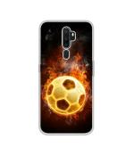 Casotec Football & Fire DesignPrinted Silicon Soft TPU Back Case Cover for Oppo A9 (2020)