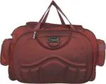 FEDRA Red Polyester Strolley Duffle Bag with Wheels - 60 L