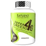 NATURYZ Super Greens 4G daily Wholefood Multivitamin with Spirulina, Moringa, Chlorella