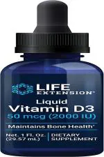 Life Extension Liquid Vitamin D3 50 mcg (2000 IU), 29.57 ml