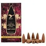 Baby Love Backflow Incense Cones Aromatic Smoke Fountain Inscents Waterfall - 50 pcs