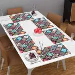 Dakshya Industries PVC Printed Dining Table Placemats Set of 6 Multicolor