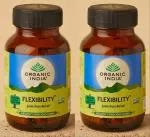Organic India Flexibility Veg Capsule Ayurvedic Medicine (2 Packs, 60 Veg Capsule in Each Pack)