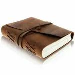 pranjals house Brown Leather Handmade Diary 100 Pages