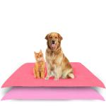 AMORITE Waterproof Pet Mat for Dogs Cats Puppy Durable Washable Pet Dry Sheet Lightweight and Portable Training Pads for Dogs (Size- 100 x 70 cm Medium Combo, Color- Salman Rose + Pink)