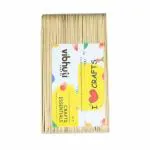 VibhutiCrafts Natural Wood Big Ice Cream Sticks/Popsicle Sticks 50 Pcs (Ideal for Arts & Craft, DIY and School Projects)