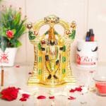 KridayKraft Tirupati Balaji Metal Statue/Murti,Sri Venkateswara Murti,Balaji idol Statue for Pooja,Home,Office Walls Decor,Gift Your Relatives,Religious idol Showpiece Decoratvie Statue for Corporate Gift Article