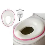 BUMTUM Baby Potty Training Toilet Seat For Toddlers Boys and Girls, Fits & Oval Toilet, Non-Slip with Splash Guard (Pink)