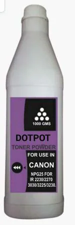 Dotpot NPG25 Toner Powder Bottle for use in Canon Image Runner IR 2230/2270 / 3030/3225 / 3230 PhotocopierWeight 1 Kg