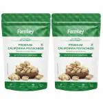 Farmley Premium California Roasted & Salted Pistachios Pack of 2 each 200g