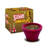 GT Sugam Jumbo Natural Fragrance Masala Filled Sambrani Cup Pack of 12 (1 Big Cup + 1 Free Burner Plate Per Pack) |Doop Cup|Havan Cup Sambrani for Puja |Sambrani Dhoopam for Home, Meditation