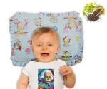 Mustard Seed Pillow For New Born Baby Ideal For Round Head Shaping Rai Seed Pillow With Cotton Cover For 0 To 12 Months Babies (Blue)