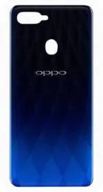 PURPLESAVVY Blue Plastic Back Panel For Oppo F9 Pro