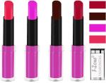 OUR BEAUTY Multicolor  Rich Colour Payoff Long Stay Soft Matte Lipstick , 14 G (Set Of 4)