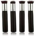 AVTY 4 pcs Pro Makeup Cosmetic Tool Eye Shadow Foundation Blending Brush Black (Pack of 4)