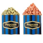 Popcorn & Company Festive Gift Combo Pack of 2 Tins (Crunchy Lichi -130 Gm & Lemon Pepper Popcorn -80 Gm) - 210 GM