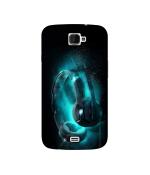 Casotec Cool Headphone Design Printed Silicon Soft TPU Back Case Cover for Xolo Q1000 Opus