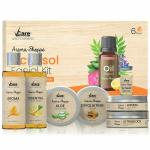 VCare Acnesol Facial Kit for Women Skin Care & De Tan|Brightening & Lightening Skin|Aloe vera facial gel, Aroma Skin Toner, Face wash, scrub& serum For All Skin types