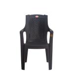Chairman Plastic Mid Back Chair with Armrest | Chairs for Home, Dining Room, Bedroom, Kitchen, Living Room, Office | Outdoor Garden | Dust Free