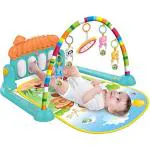 Opina Multicolor Abs, Plastic Multi Functional Musical Keyboard Mat Piano Baby Mat For 0 To 24 Month Age Baby