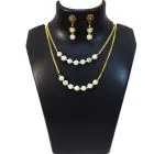 JAYA VISION ENTERPRISES Gemstone White King 2 Line Crown Chakra Necklace